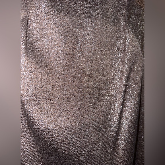 KAY UNGER MET JACQUARD COCKTAIL LACE EMBELLISHED DRESS // SIZE 2 - Picture 6 of 11